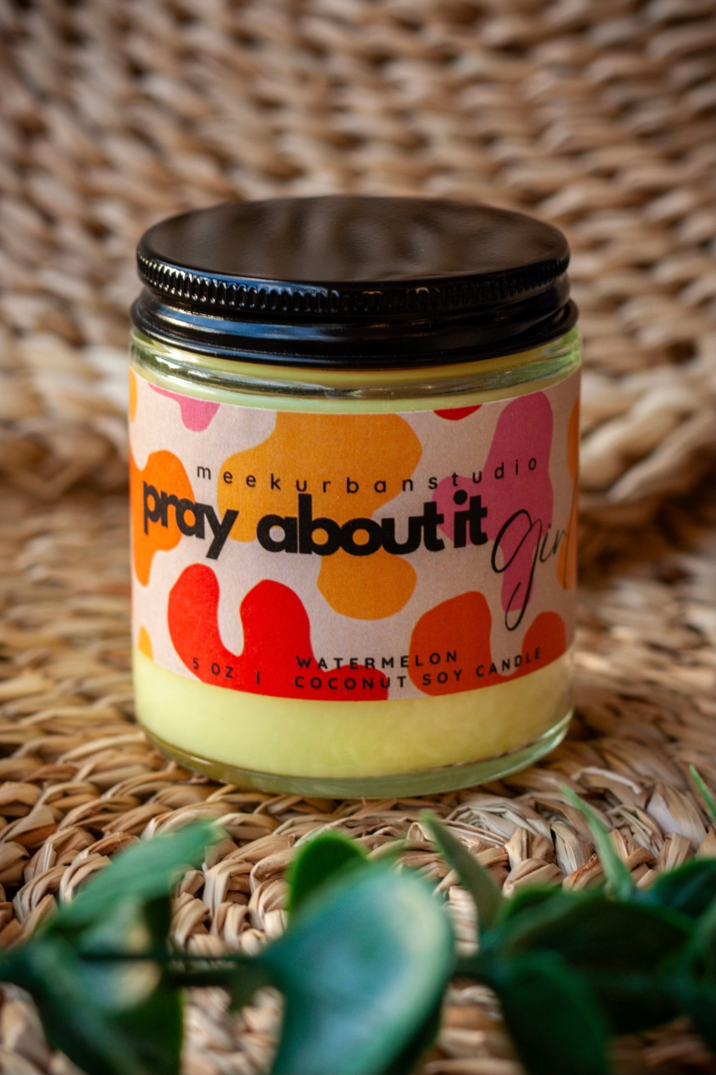 Pray about it girl candle