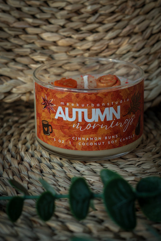 Autumn mornings candle